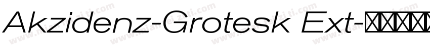 Akzidenz-Grotesk Ext字体转换